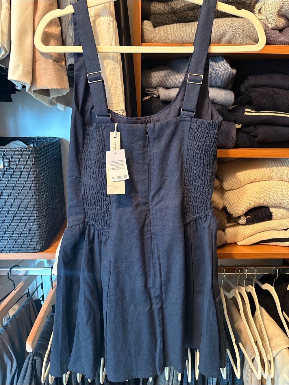 Abercrombie & Fitch Linen-Blend A&F Dylan Bra-Free Mini Dress - Small - Picture 8 of 9